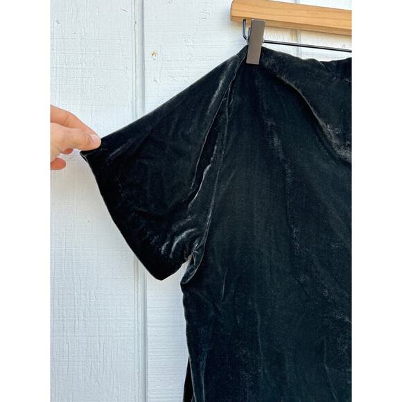 NWT Madewell Green Velvet Choker Top, Deep V Neck, Size S - Picture 6 of 11